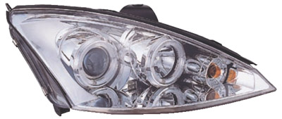 Angel Eye farovi FORD FOCUS I 3V/4V/5V Hrom,CRNI 01-04